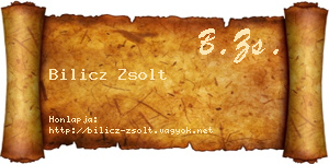 Bilicz Zsolt névjegykártya