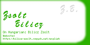 zsolt bilicz business card